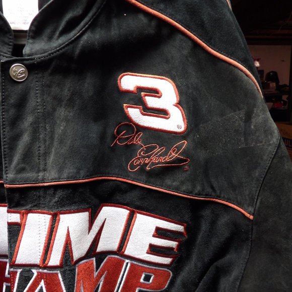 Chase Authentic Dale Earnhardt #3 Black Leather Jacket - Picture 3 of 5